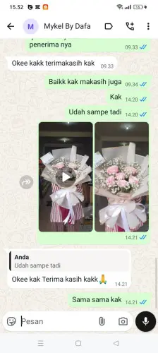 Testimonial Buket Bunga cirompang