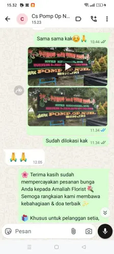 Testimonial Papan Bunga cirompang