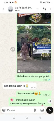 Testimonial Papan Bunga cirompang